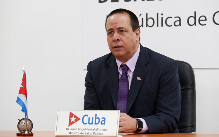 José Ángel Portal MIranda, ministro de Salud Pública de Cuba.