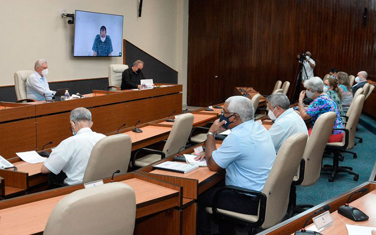 Reunión del Grupo Temporal del Gobierno de Cuba para el enfrentamiento a la COVID-19.