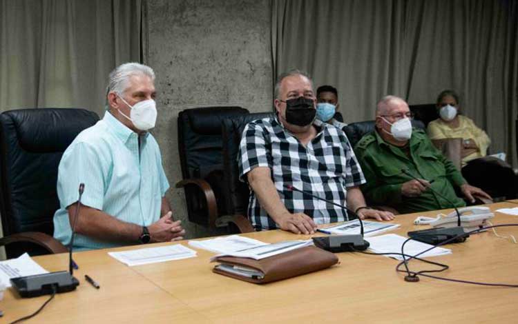 Presidente de Cuba, Miguel Díaz-Canel, y primer ministro, Manuel Marrero Cruz.