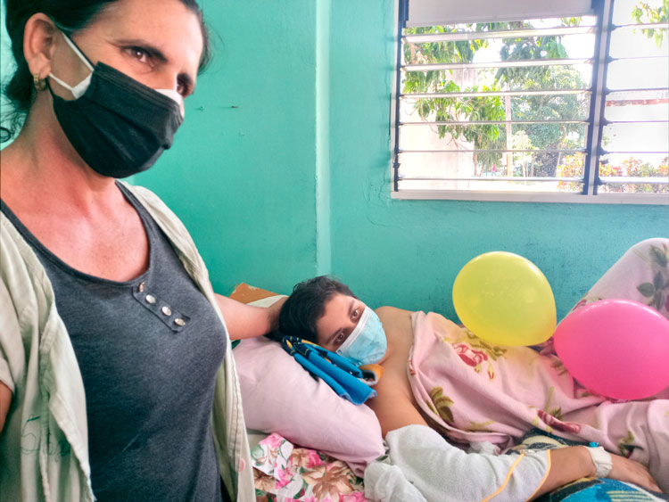 Yancarlos, paciente atendido por el Servicio de Oncohematologí­a del hospital pediátrico José Luis Miranda, de Santa Clara.