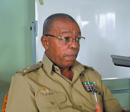 Coronel Jorge Eduardo Berrio, director del hospital militar Comandante Manuel Fajardo Rivero, en Santa Clara.