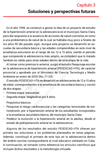 Capí­tulo 3 del libro La hipertensión arterial en la adolescencia. Complejidades, deficiencias y soluciones.