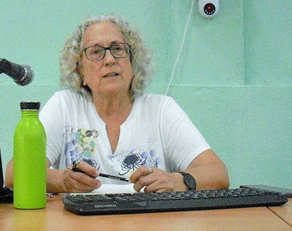 Dra. Luisa Márquez Rodrí­guez, coordinadora nacional en España de escuelas asociadas a la Unesco.