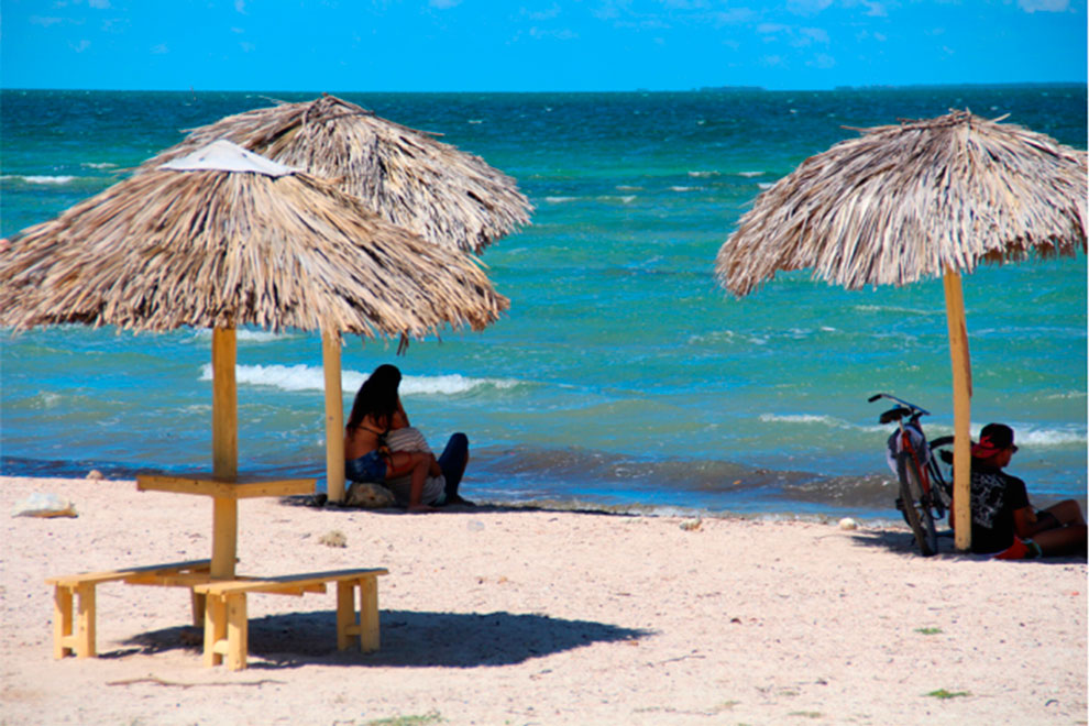 Playa en Corralillo, Cuba.