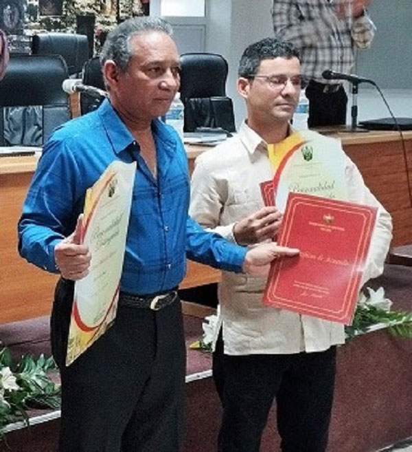 Doctores Danilo Nápoles y Yandry Alfonso.