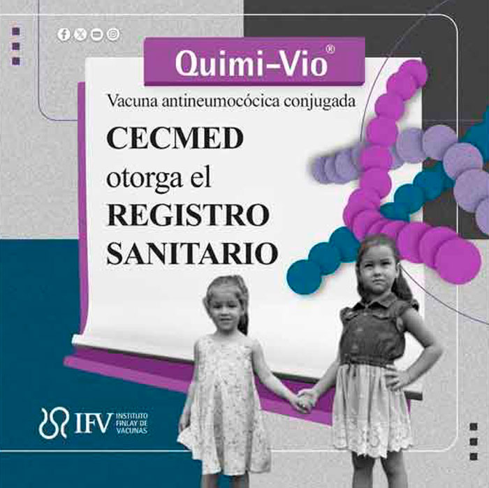 Vacuna Quimi-Vio, registro sanitario.