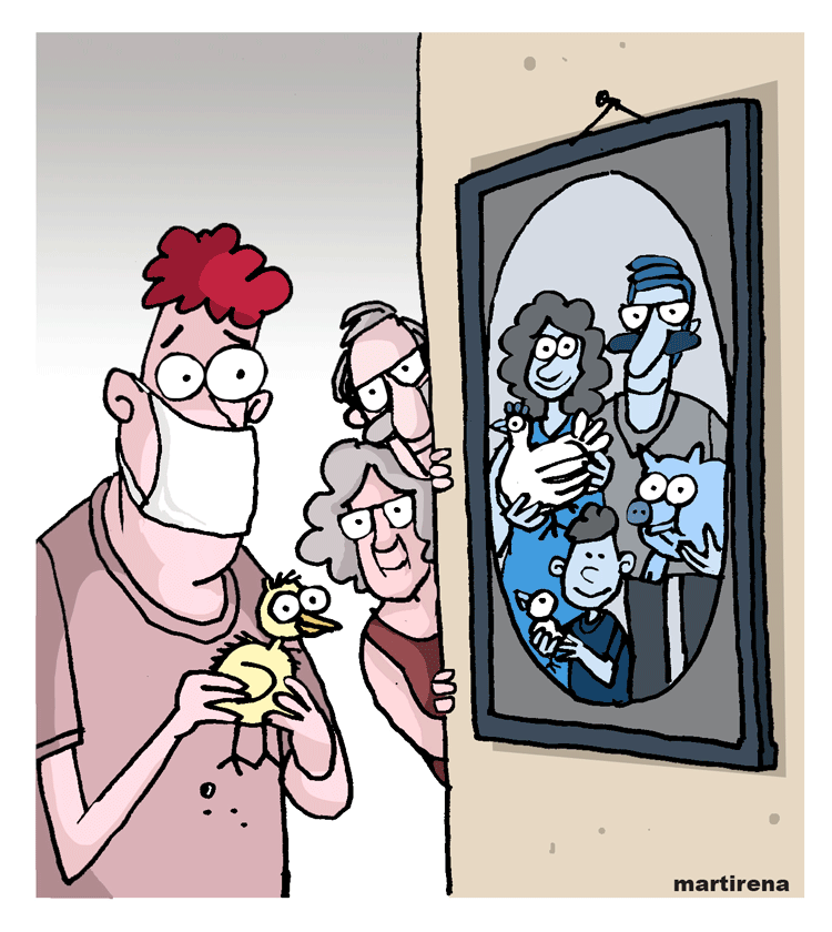 Caricatura El ciclo de la dignidad