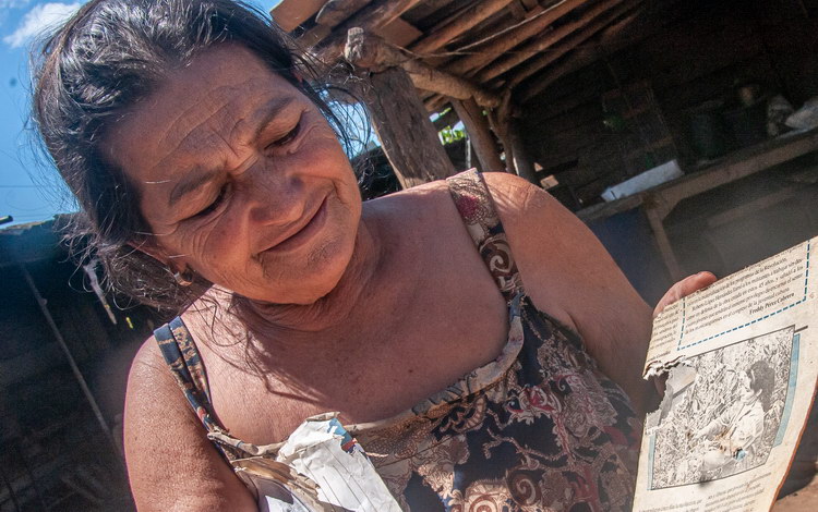 Paula Calzada Arboláez, residente en Arroyo Bermejo, Manicaragua.