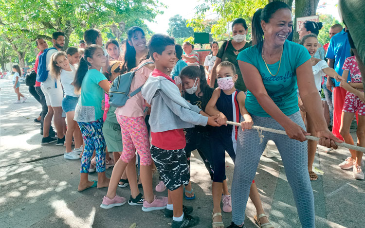 En el parque central del municipio, los ranchueleros disfrutaron de una fiesta dedicada a los más pequeños de casa.