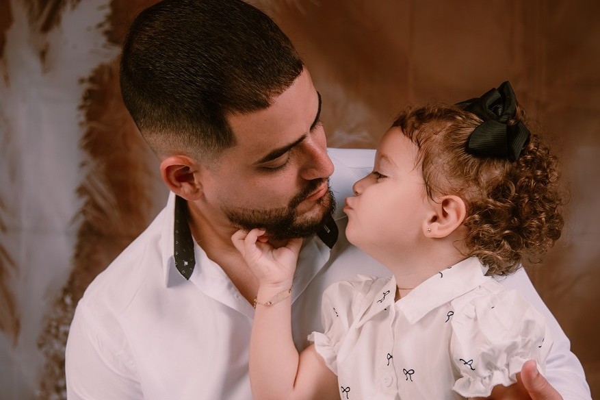 Foto de padre e hija.