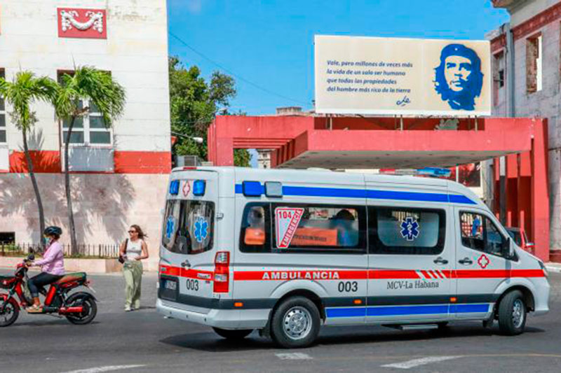 Ambulancia eléctrica.